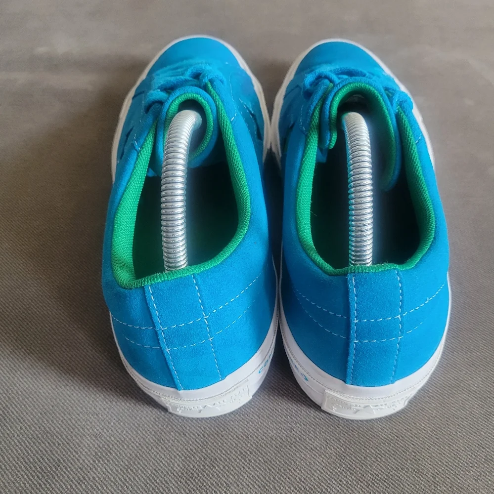 Converse One Star Suede OX Hawaiian Ocean Blue Green Shoes 159813C Mens Size 8 - Picture 7 of 9